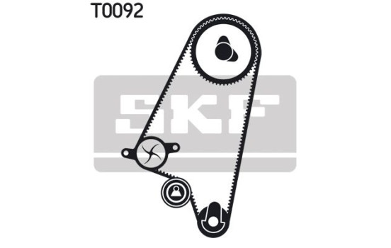 Juego de correas de distribución VKMA 90008 SKF, Imagen 2