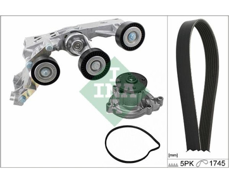 Conjunto bomba de agua + correa multi V