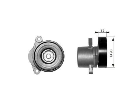 Polea tensora, correa Poly V T38156 Gates