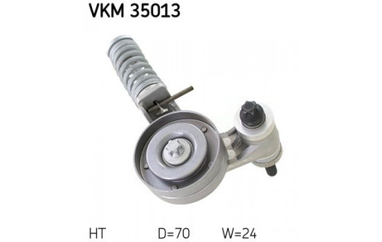 Polea tensora VKM 35013 SKF