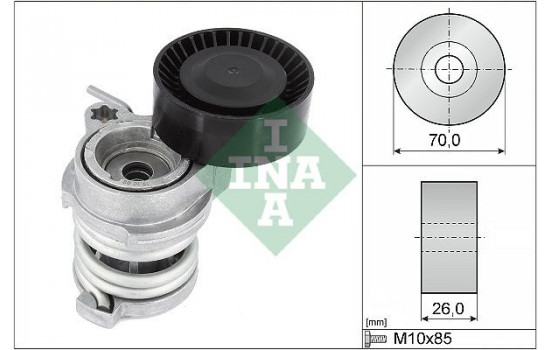 Tensor, correa poli V 534 0708 10 Ina