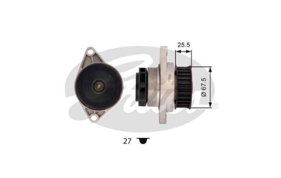 Bomba de agua + correas de distribución KP15428XS Gates, Imagen 2