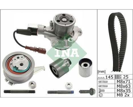 Conjunto bomba de agua + correa de distribución 530 0699 30 Ina