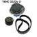 Conjunto bomba de agua + correa de distribución VKMC 02204-2 SKF, Miniatura 4