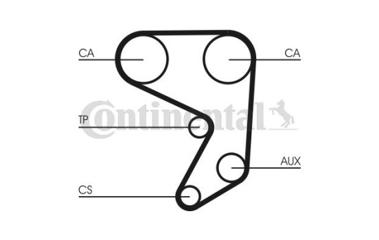 Correa de distribución CT598 Contitech, Imagen 2