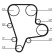 Correa dentada CT1122 Contitech, Miniatura 2