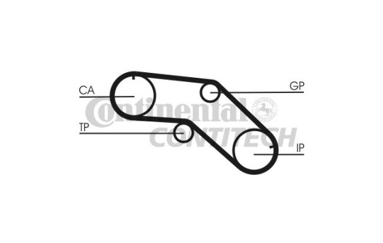 Juego de correas de distribución CT1005K1 Contitech, Imagen 2