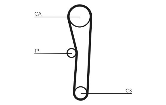 Juego de correas de distribución CT1008K1 Contitech, Imagen 5