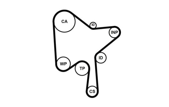 Juego de correas de distribución CT1216K3 Contitech, Imagen 3