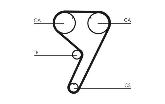 Juego de correas de distribución CT608K3 Contitech, Imagen 6