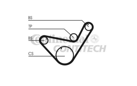 Juego de correas de distribución CT714K1 Contitech, Imagen 2