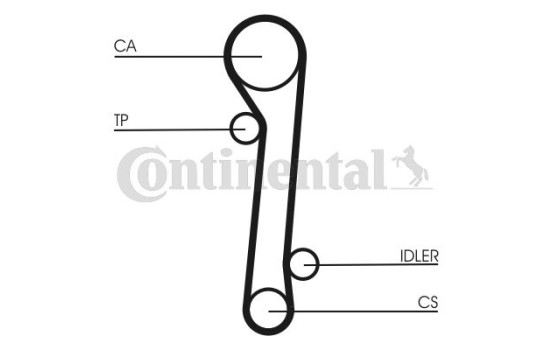 Juego de correas de distribución CT781K1 Contitech, Imagen 3