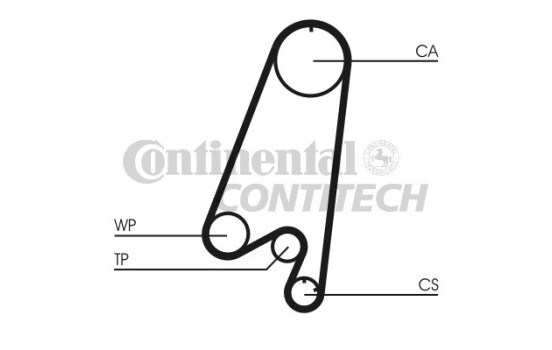 Juego de correas de distribución CT910K1 Contitech, Imagen 2
