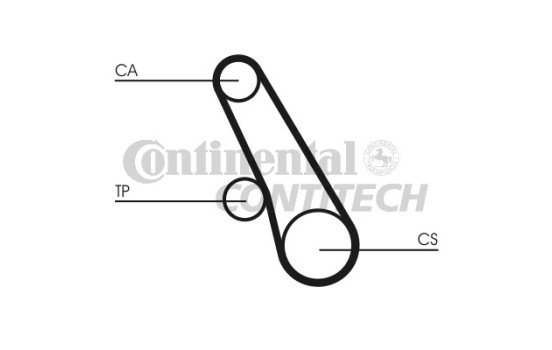 Juego de correas de distribución CT991K1 Contitech, Imagen 3