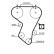 Juego de correas de distribución K015205 Gates, Miniatura 5