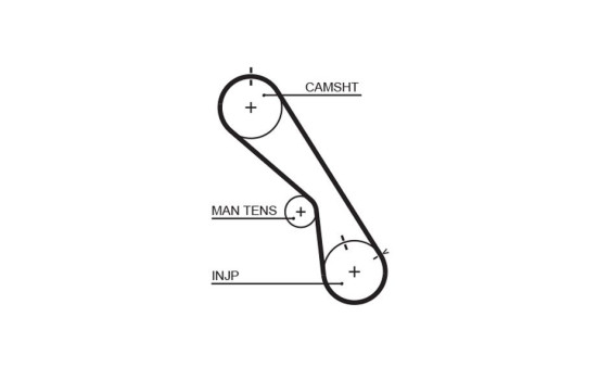 Juego de correas de distribución K015474XS Gates, Imagen 3