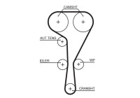 Juego de correas de distribución K055550XS Gates