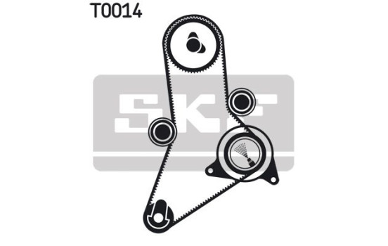 Juego de correas de distribución VKMA 02381 SKF, Imagen 3