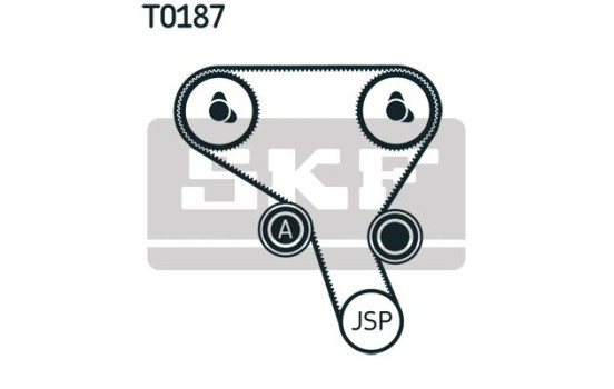 Juego de correas de distribución VKMA 06503 SKF, Imagen 2