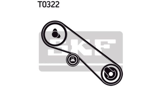 Juego de correas de distribución VKMA 91020 SKF, Imagen 2