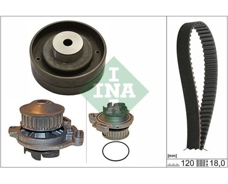 KIT DE DISTRIBUCIÓN + BOMBA DE AGUA 530015130 Ina