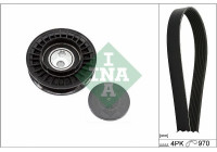 Juego de correas trapezoidales poli V