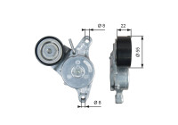 Polea tensora, correa Poly V DriveAlign® T39392 Gates