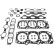 Juego de juntas, culata ADC46240 Blue Print