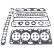 Juego de juntas, culata ADC46263 Blue Print