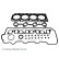 Juego de juntas, culata ADT362137 Blue Print, Miniatura 2