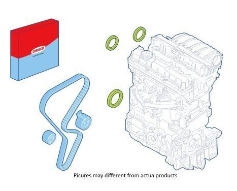 Juego de anillos de sellado radial, motor