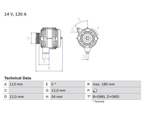 ALFA ROMEO ALT-ECH-STD 0 986 083 300 Bosch