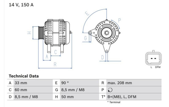 Dinamo 4739 Bosch, Imagen 2