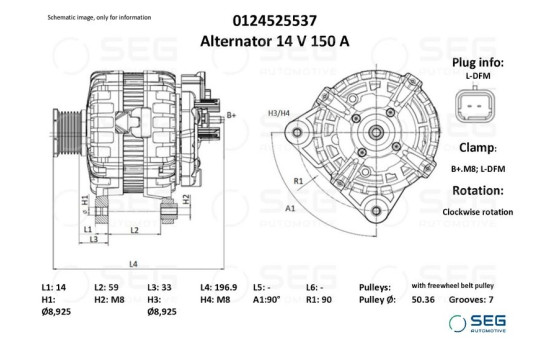 Dinamo Renault 150A, Imagen 2