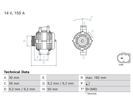 Dinamo 0 986 084 830 Bosch