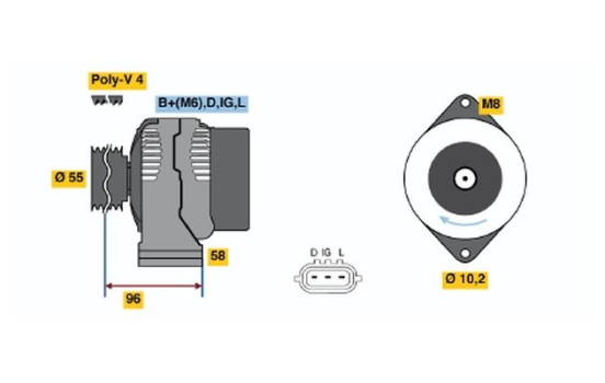 Dinamo 4575 Bosch, Imagen 3
