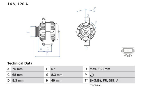 Dinamo 4967 Bosch, Imagen 2