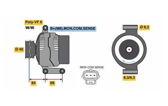 Dinamo 4967 Bosch, Imagen 3
