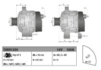 Dinamo / Alternador DAN1330 Denso
