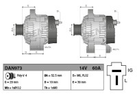 Dinamo / Alternador DAN973 Denso