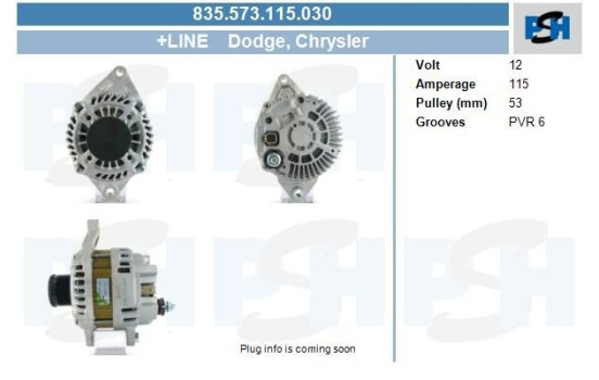 Dinamo Chrysler 115A 835.573.115.030 PlusLine, Imagen 4