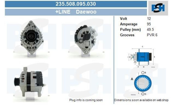 Dinamo Daewoo 95A 235.508.095.030 PlusLine, Imagen 4