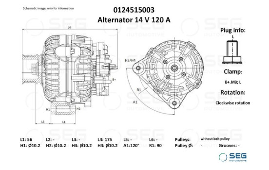 Dinamo John Deere 115A, Imagen 6