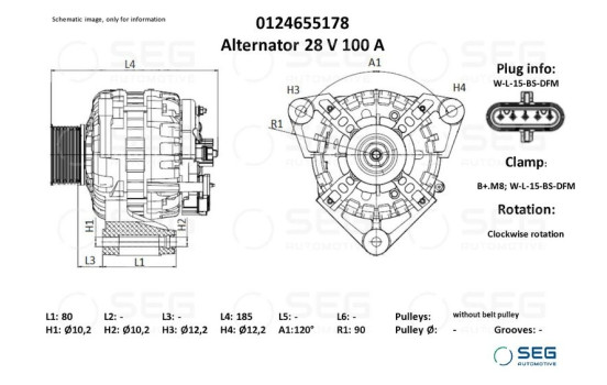 Dinamo Mercedes 100A, Imagen 6