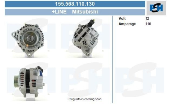 Dinamo Mitsubishi 110A 155.568.110.130 PlusLine, Imagen 4