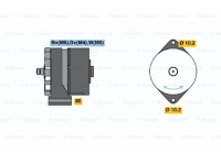 Dinamo N1(-)28V10/55A Bosch