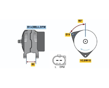 Dinamo NCB1(>)14V70/120A Bosch