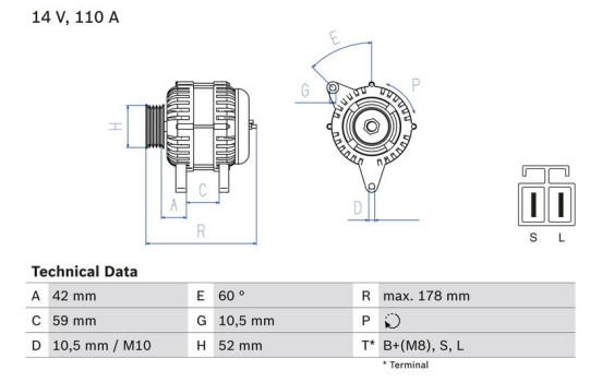 GENERADOR TRIFÃ?SICO 8375 Bosch, Imagen 2