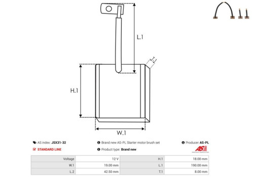 Escobilla de carbón, motor de arranque, Imagen 2