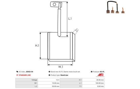 Escobilla de carbón, motor de arranque, Imagen 2
